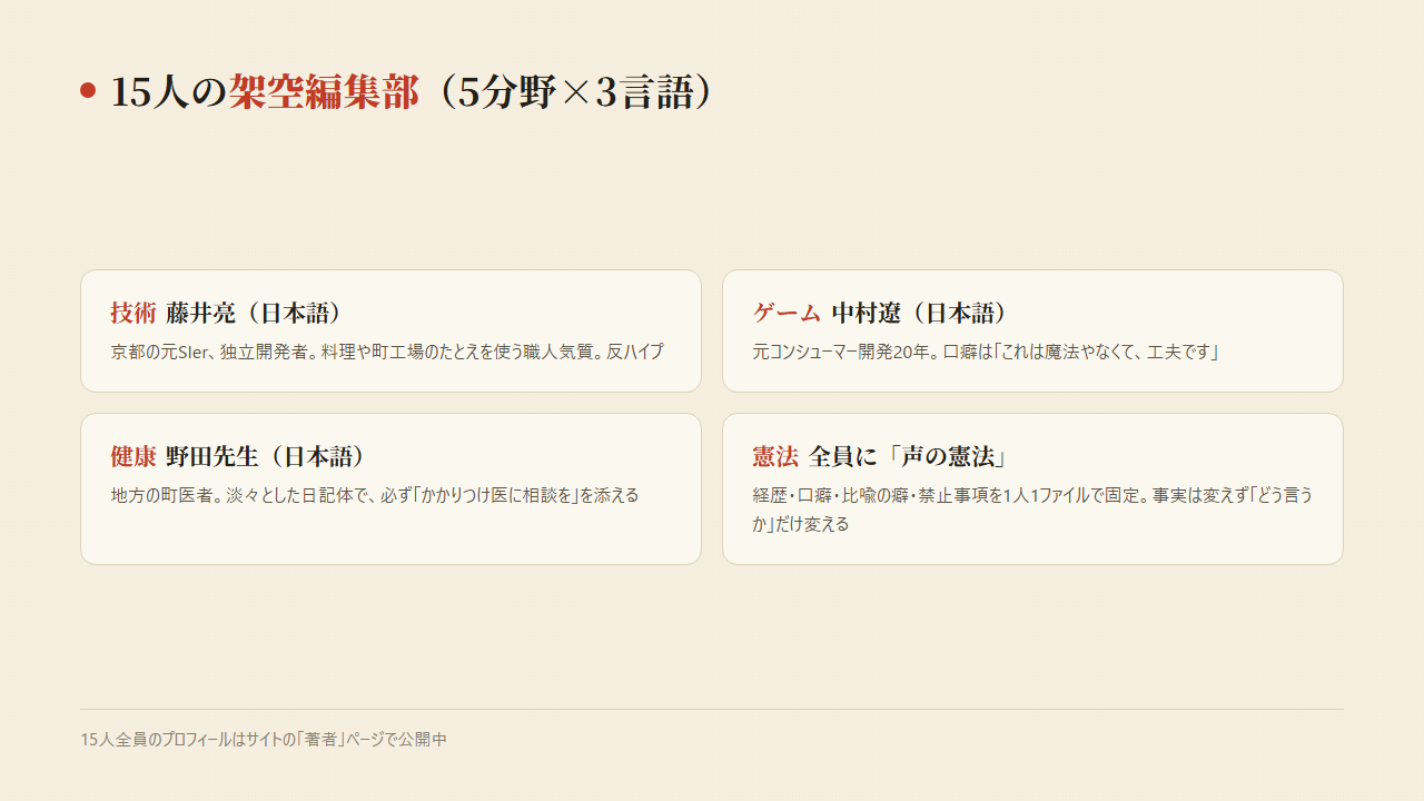 図4:15人の編集部
